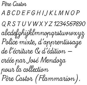 Père Castor est une police caractères Père Castor est une police caractères