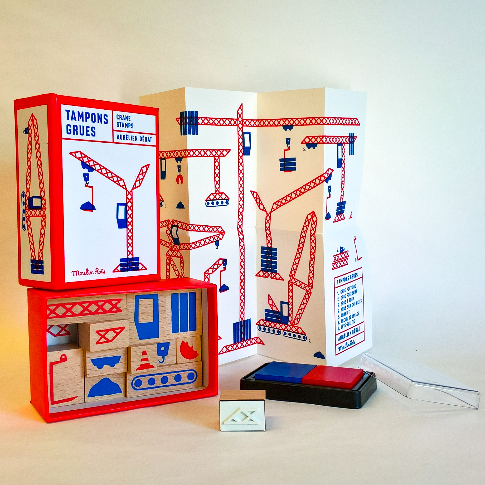 Tampons grues, Aurélien Débat, 2017 Tampons grues, Aurélien Débat, 2017